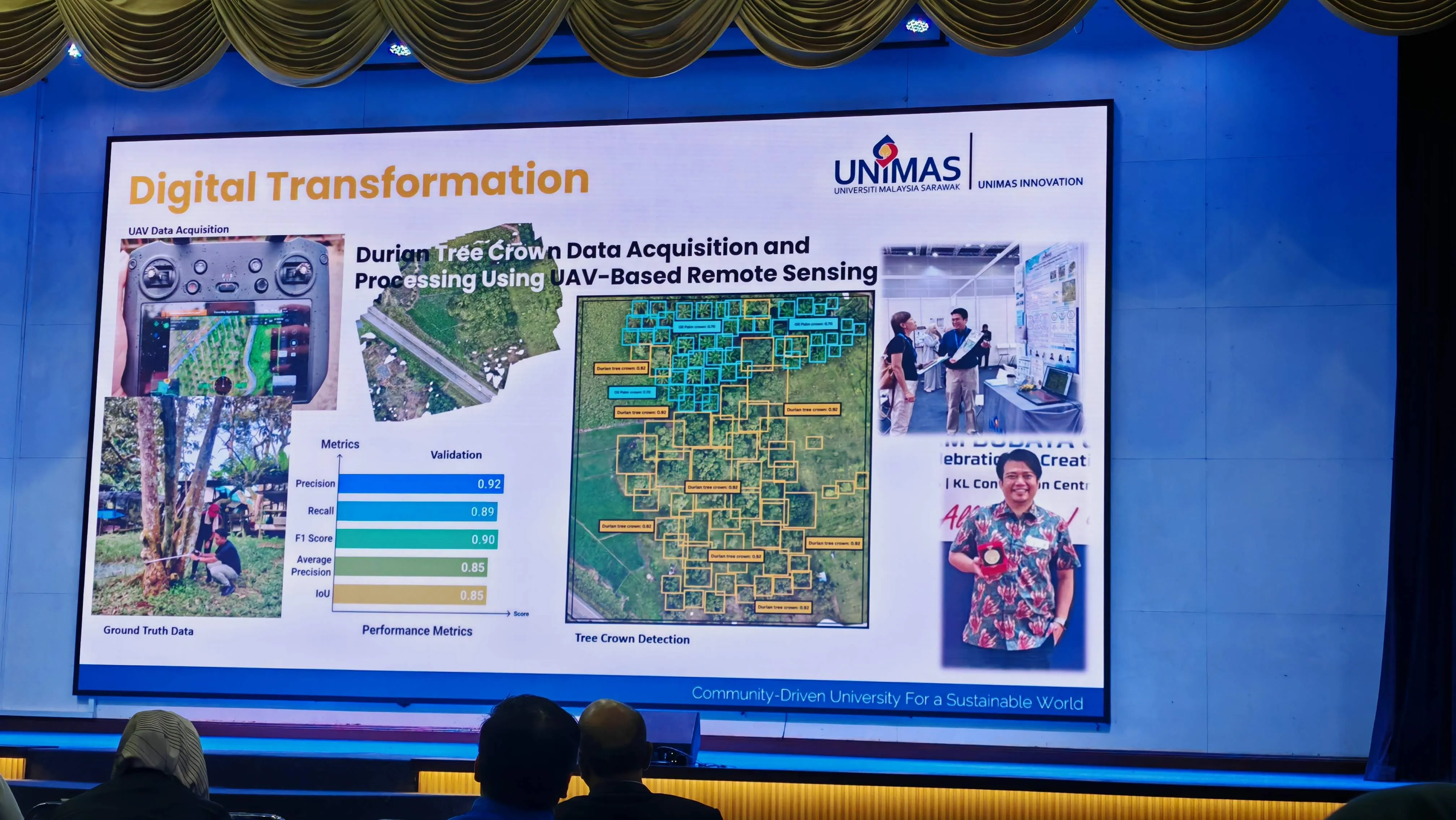 UAV Based Remote Sensing and Tree Crown Detection Performance Metrics